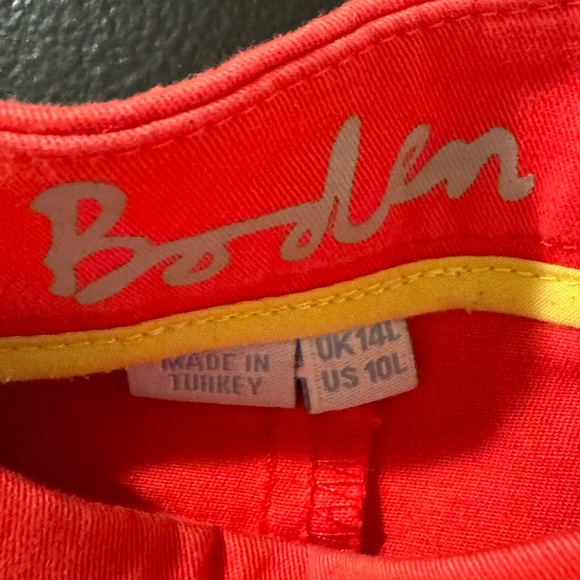 Boden a line skirt/chino coral/pink color size US10L / UK14L - Picture 2 of 2